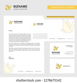 Bird Business Letterhead, Envelope and visiting Card Design vector template