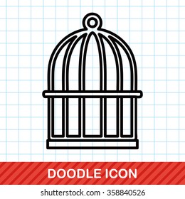bird cage doodle