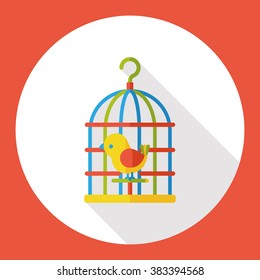 bird cage flat icon