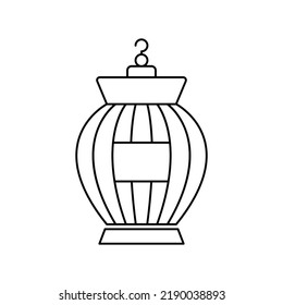 Bird cage icon design. vector illustration. isolated on white background