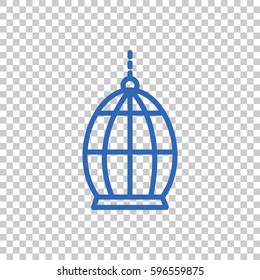 Bird cage icon Flat.