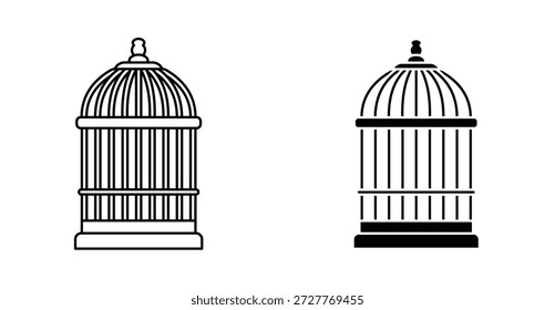 Bird cage icon graphic design. Vector icon illustrations