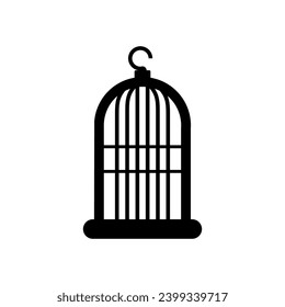 bird cage icon isolated white background.