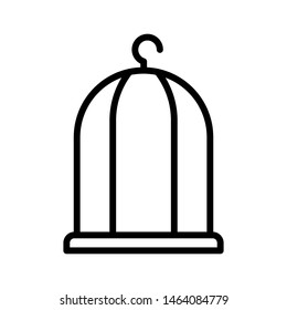 Bird cage icon vector design template