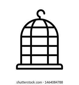 Bird cage icon vector design template