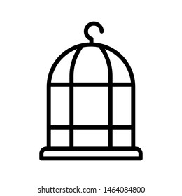 Bird cage icon vector design template