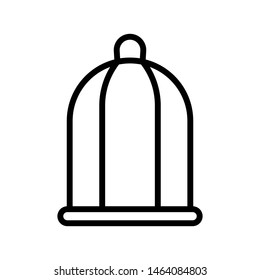 Bird cage icon vector design template