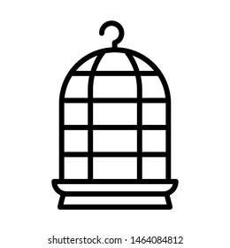 Bird cage icon vector design template