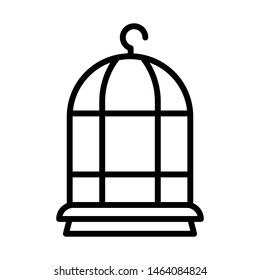 Bird cage icon vector design template