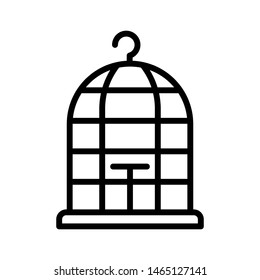 Bird cage icon vector design template