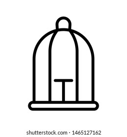 Bird cage icon vector design template