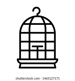 Bird cage icon vector design template