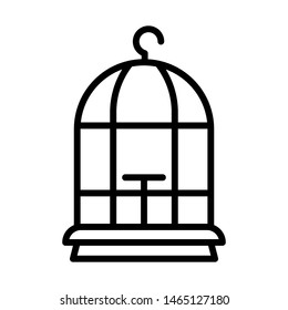 Bird cage icon vector design template