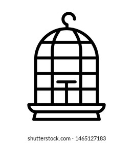 Bird cage icon vector design template