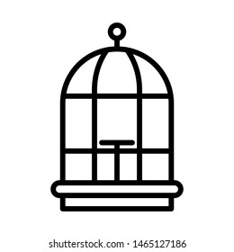 Bird cage icon vector design template