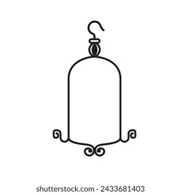 bird  cage icon vector element concept design template web