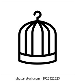 Bird Cage Icon Vector Graphic Illustration