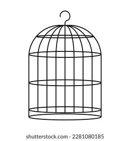 Bird cage icon vector illustration design template.