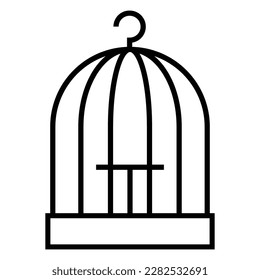Bird cage icon vector illustration design template.