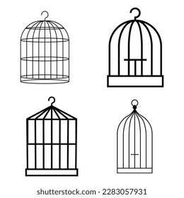 Bird cage icon vector illustration design template.