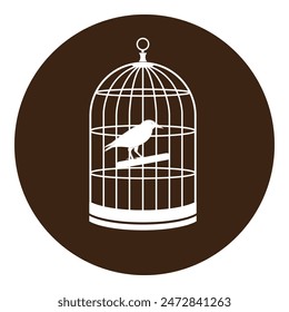 bird cage icon vector illustration simple design