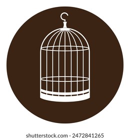 bird cage icon vector illustration simple design