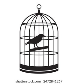 bird cage icon vector illustration simple design