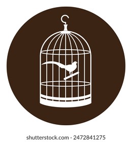 bird cage icon vector illustration simple design