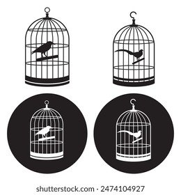 bird cage icon vector illustration simple design