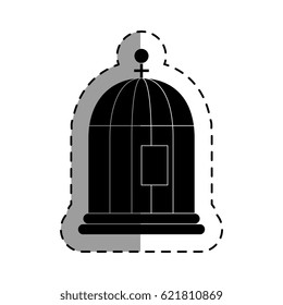 bird cage isolated icon vector illustration design