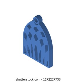 Bird cage isometric left top view 3D icon
