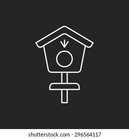 bird cage line icon