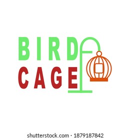 Bird Cage Logo Design Vector