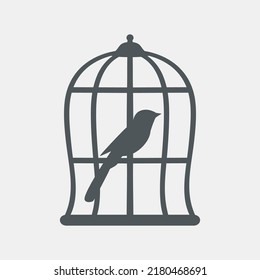 Bird cage quality vector illustration cut svg