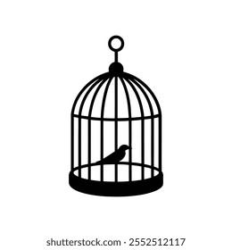 "Bird Cage Vector Illustration – Elegant and Decorative Design"