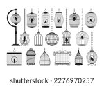 Bird Cage vector For Print, Bird Cage Clipart, Bird Cage vector Illustration