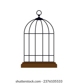 Bird cage.Vector design. Eps 10