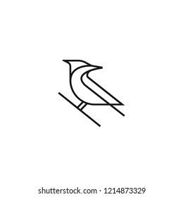 Bird Cardinal logo design template - Vector