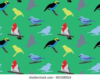 Bird Cardinal Tanager Wallpaper 2