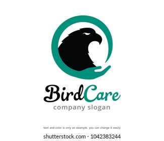 Bird Care Logo Template Design Vector, Emblem, Design Concept, Creative Symbol, Icon