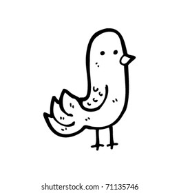 caricatura de pájaro