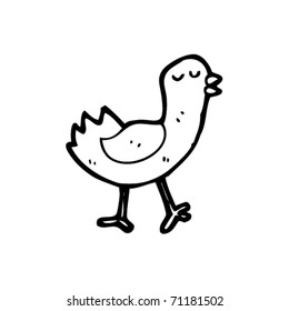 caricatura de pájaro