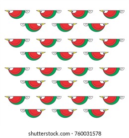 bird cartoon background illustration