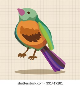 bird cartoon design elements vector