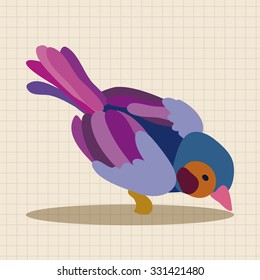 bird cartoon design elements vector