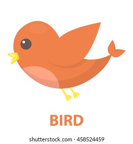 Bird cartoon icon. Illustration for web and mobile.
