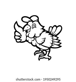 Bird cartoon mascot logo silhouette version. Lovevird character logo in sport style, mascot logo illustration design vector