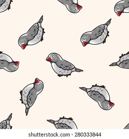 bird cartoon , cartoon seamless pattern background