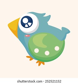 bird cartoon theme elements