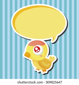 bird cartoon theme elements